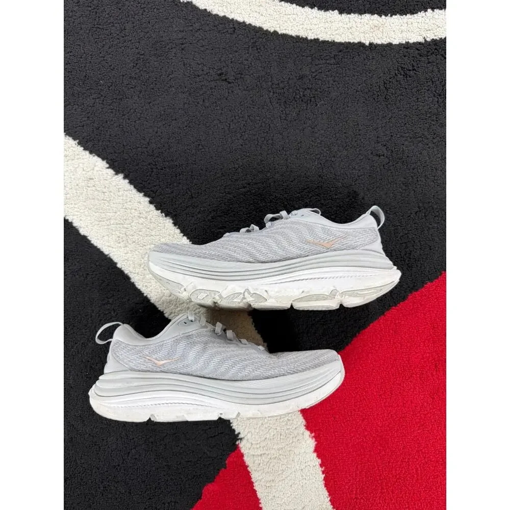 Hoka Shoes Womens Size 9D Gaviota 5 Wide One One Peach Athletic Running Sneakers